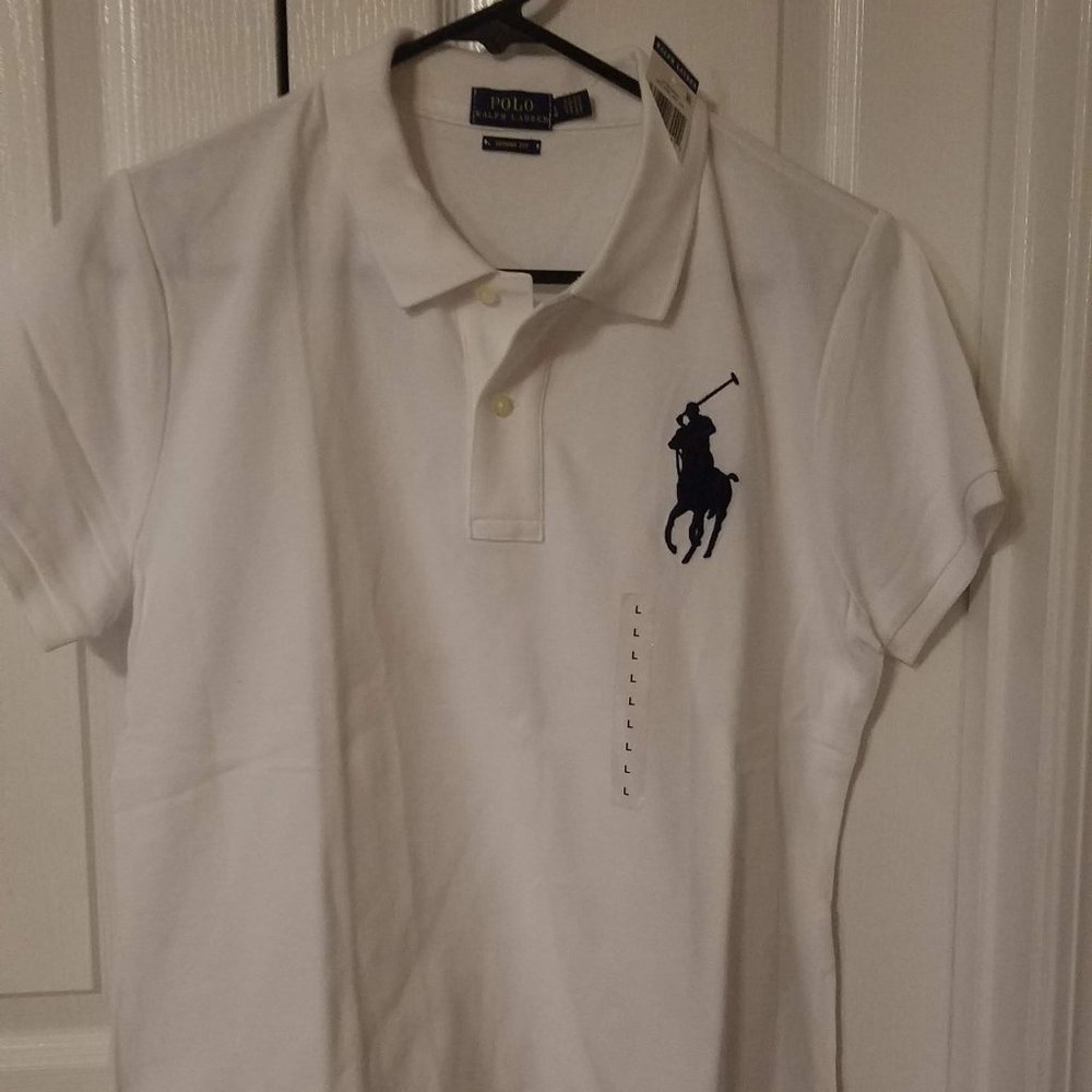 Boys Large Ralph Lauren Polo White Polo Shirt